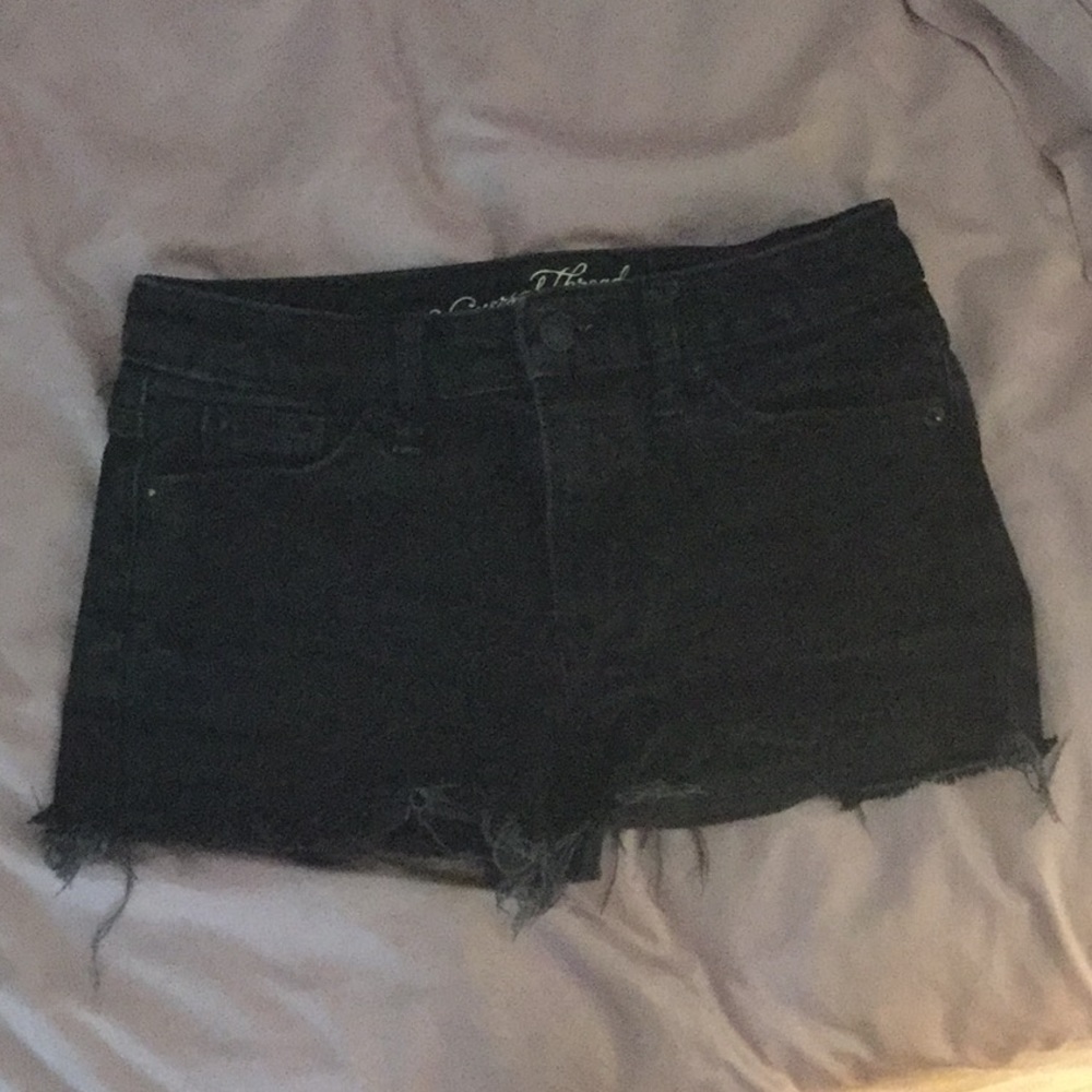 Black short universal thread shorts